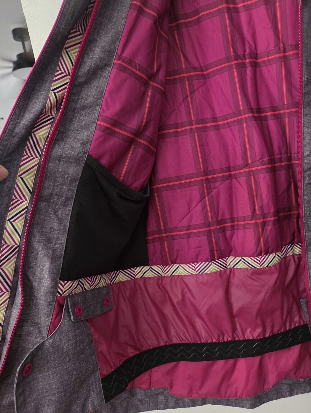 Wed’ze Midslide Women’s Ski Snowboard Jacket Gray Pink EU 40 US Small - Picture 9 of 15